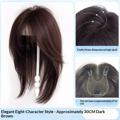 No Hairnet Needed Women's Hairpiece For Crown Area To Add Volume One-piece