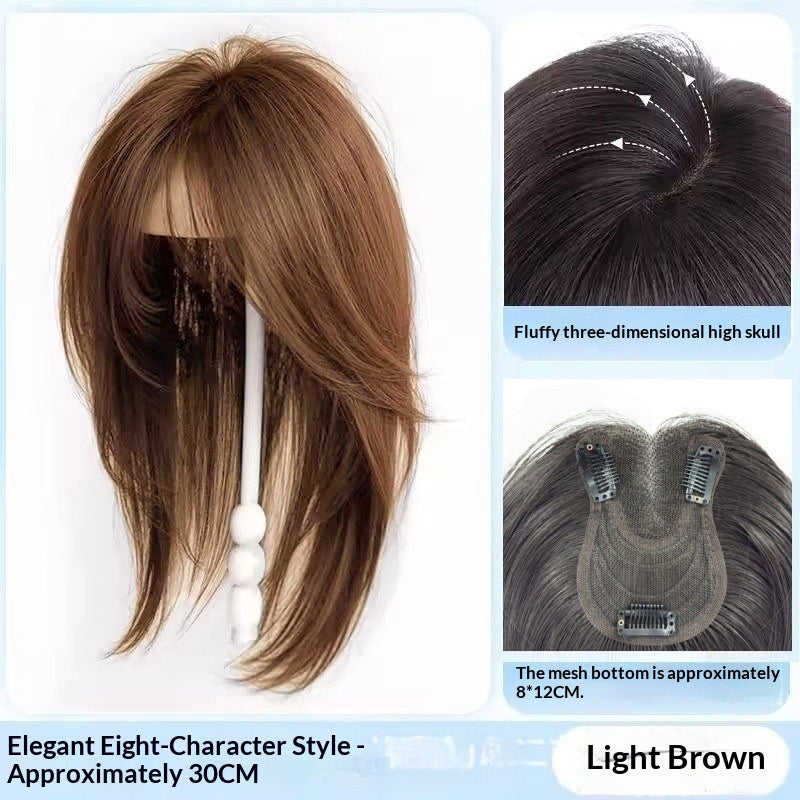 No Hairnet Needed Women's Hairpiece For Crown Area To Add Volume One-piece